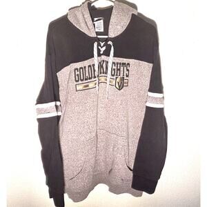 XXL Golden Knights Men's Hoodie - Gray & Black Warm & Cozy Fan Apparel